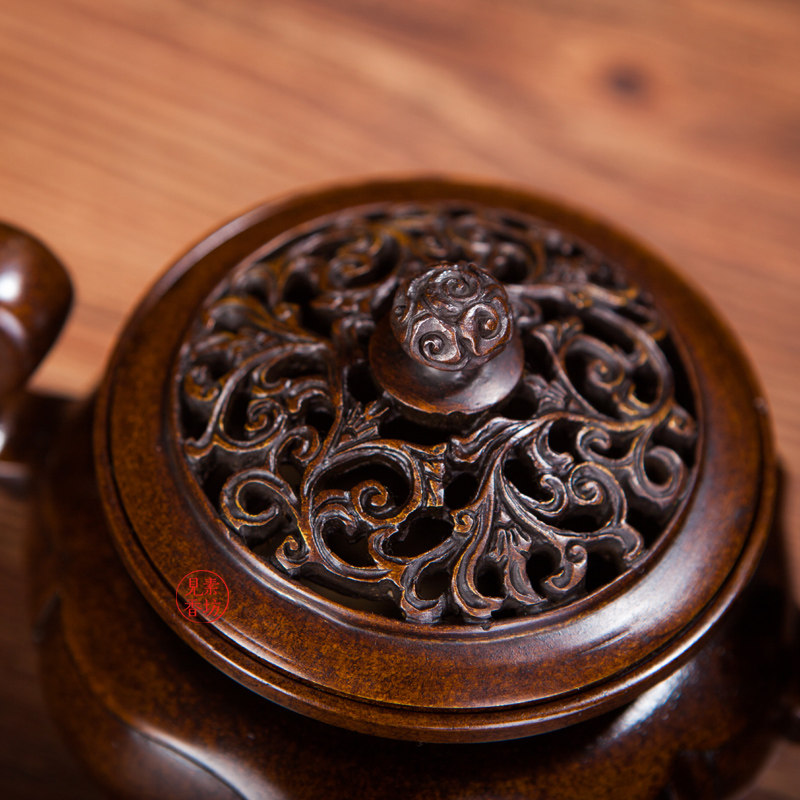 见素香2020新款朝冠海棠熏炉乾清宫陈巧生c139落款香薰炉