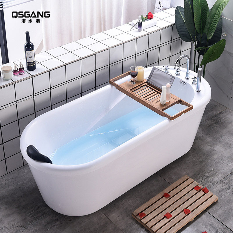 潜水浴缸家用独立式亚克力日式民宿迷你mini恒温普通浴缸