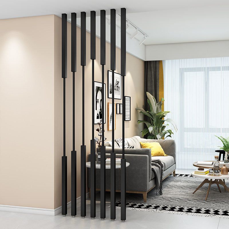 北欧铁艺隔断入户玄关客厅餐厅吧台遮挡现代折屏