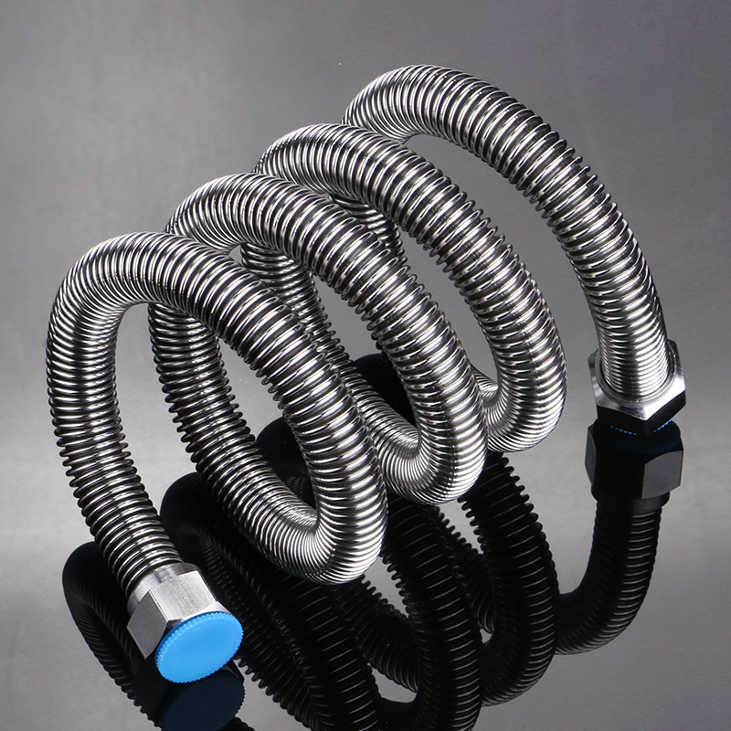 加密不锈钢波纹管4分热水器连接水管金属高压防爆进水软管