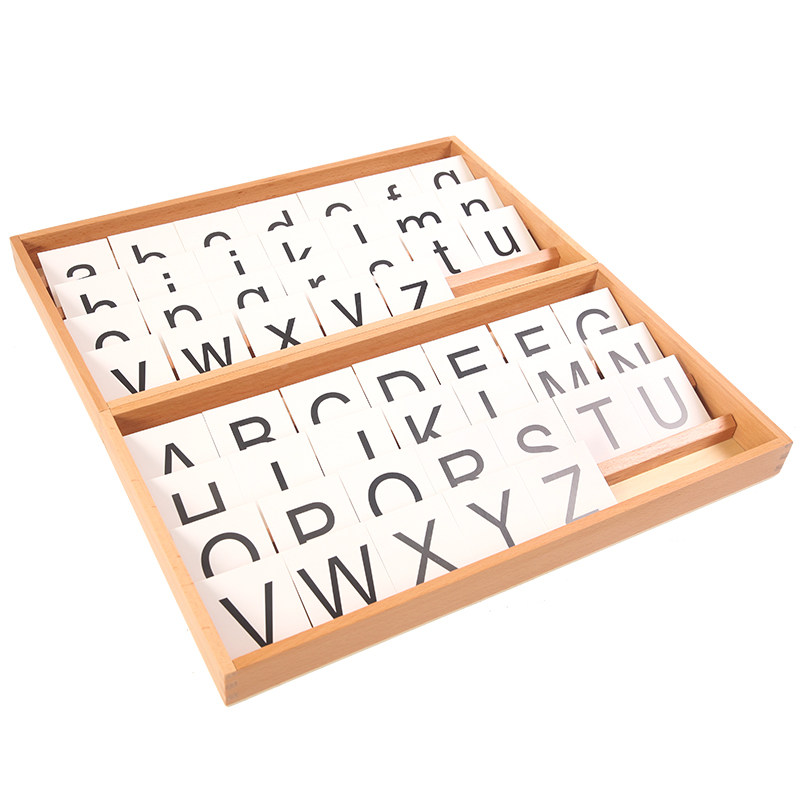 蒙氏语文教具活动印刷字母蒙台蒙特梭利早教早教教具