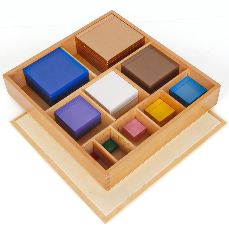 蒙氏数学教具十项蒙台蒙特梭利十进平方早教早教教具
