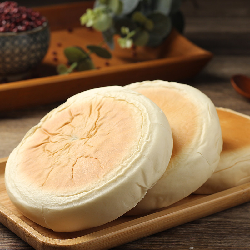 东北发面大饼老式火烧豆沙早餐烧饼零食面包传统中式糕点