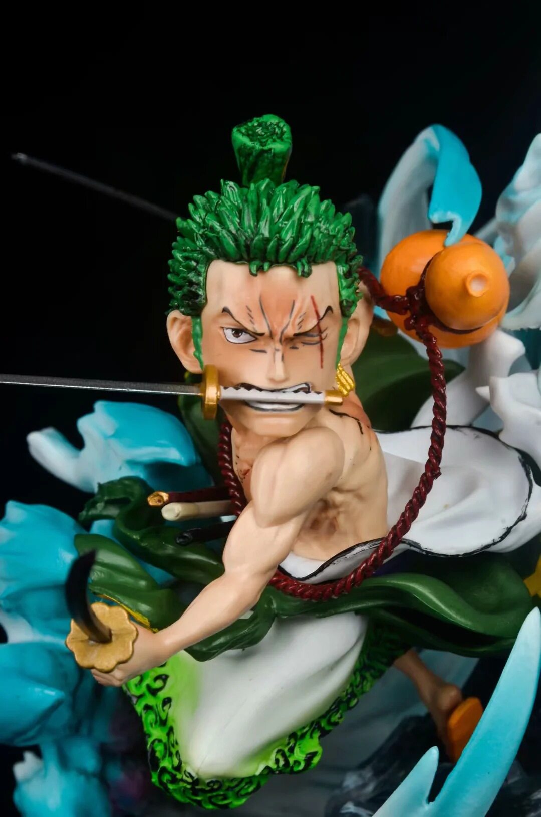 极虎白虎和服索隆罗罗诺亚场景雕像盒装手办手办