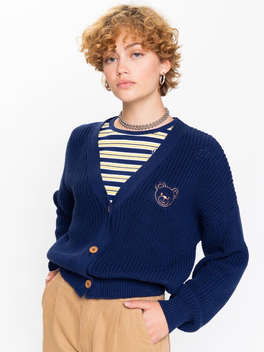 【国内现货】minga新品 小熊刺绣 宽松针织开衫外套 mingalondon