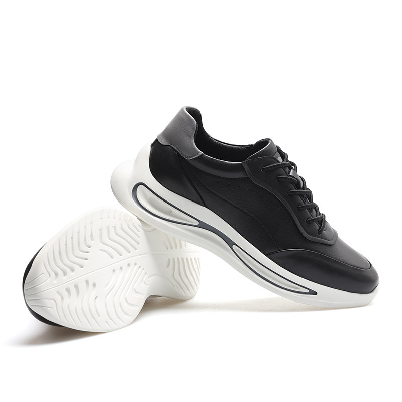 皮尔卡丹休闲鞋真皮运动鞋2022秋季时尚新款百搭透气时尚休闲鞋