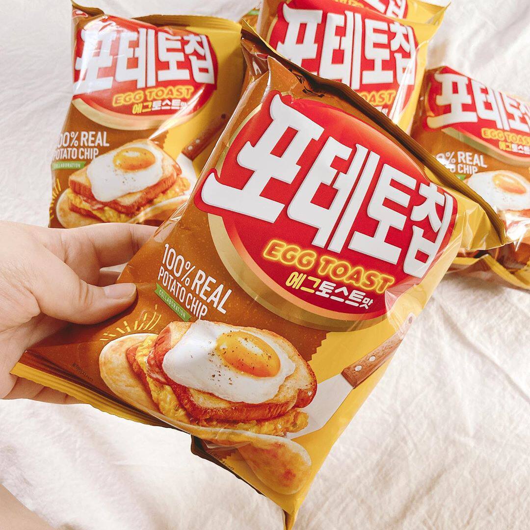 韩国进口零食农心鸡蛋吐司网红休闲膨化食品土豆膨化食品