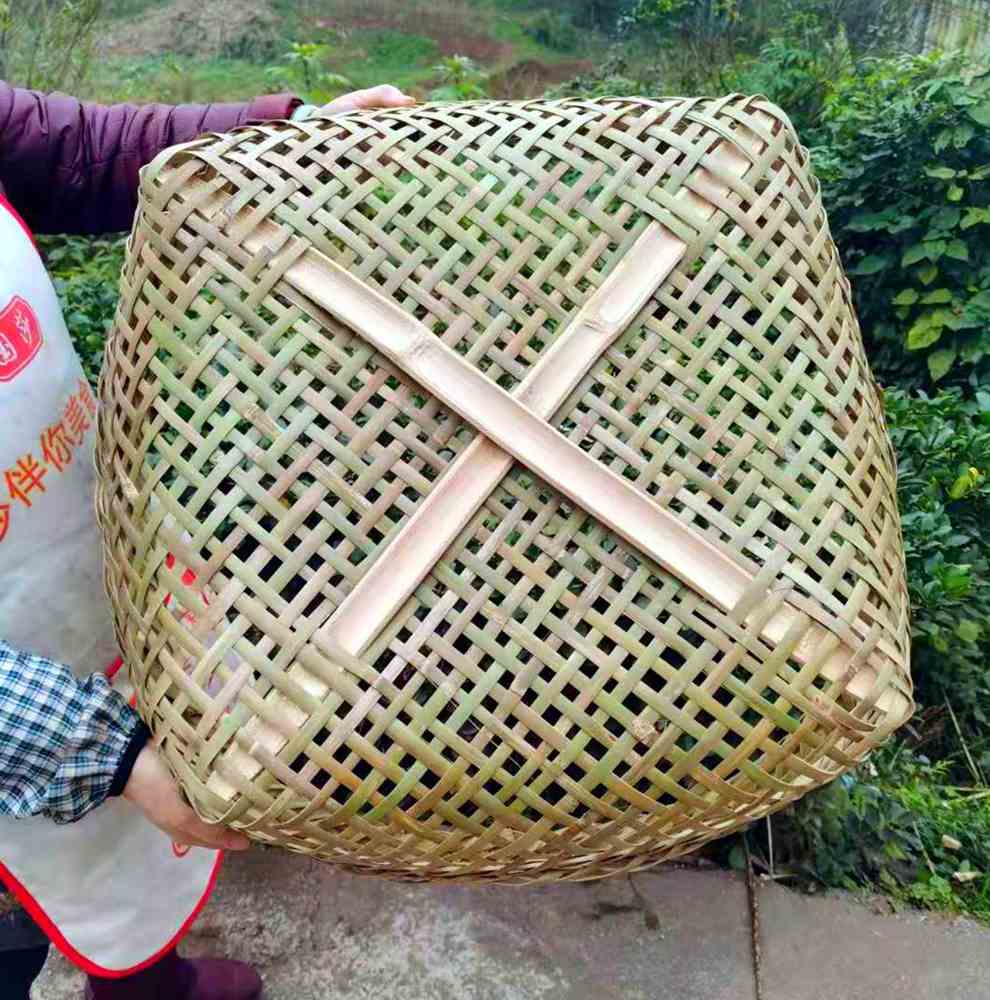 筛子手工竹编有孔簸箕农家家用飞筛筛网筛竹竹编