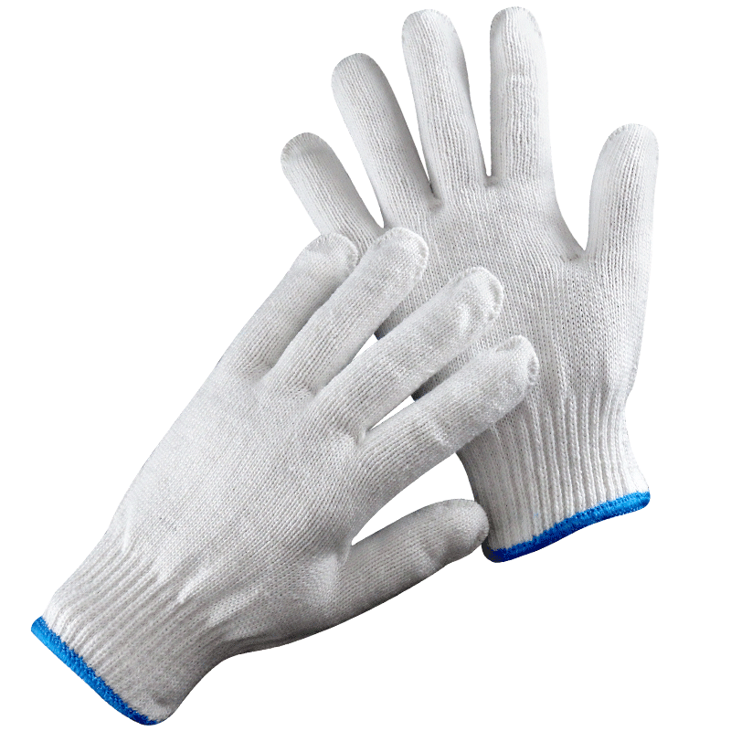手套定制白棉纱线劳保用品建筑维修维修工工地工作防护手套
