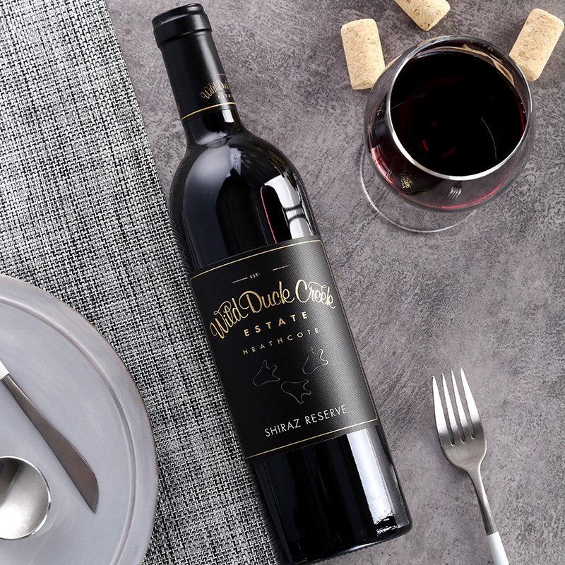 野鸭溪酒珍藏西拉红葡萄酒shirazreserve干红静态葡萄酒