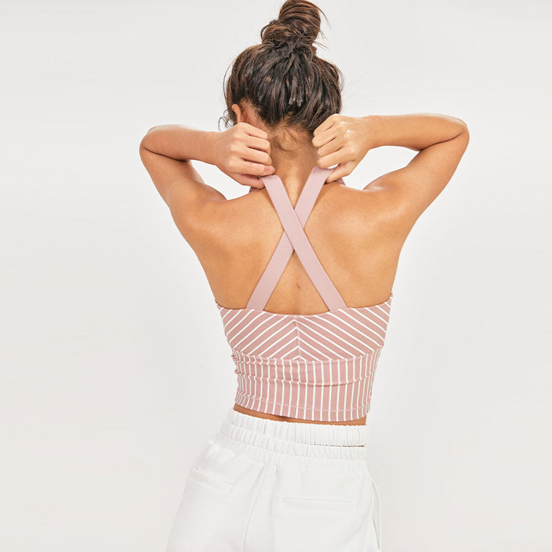 lanikar女生健身背心外穿后背交叉瑜伽运动运动背心