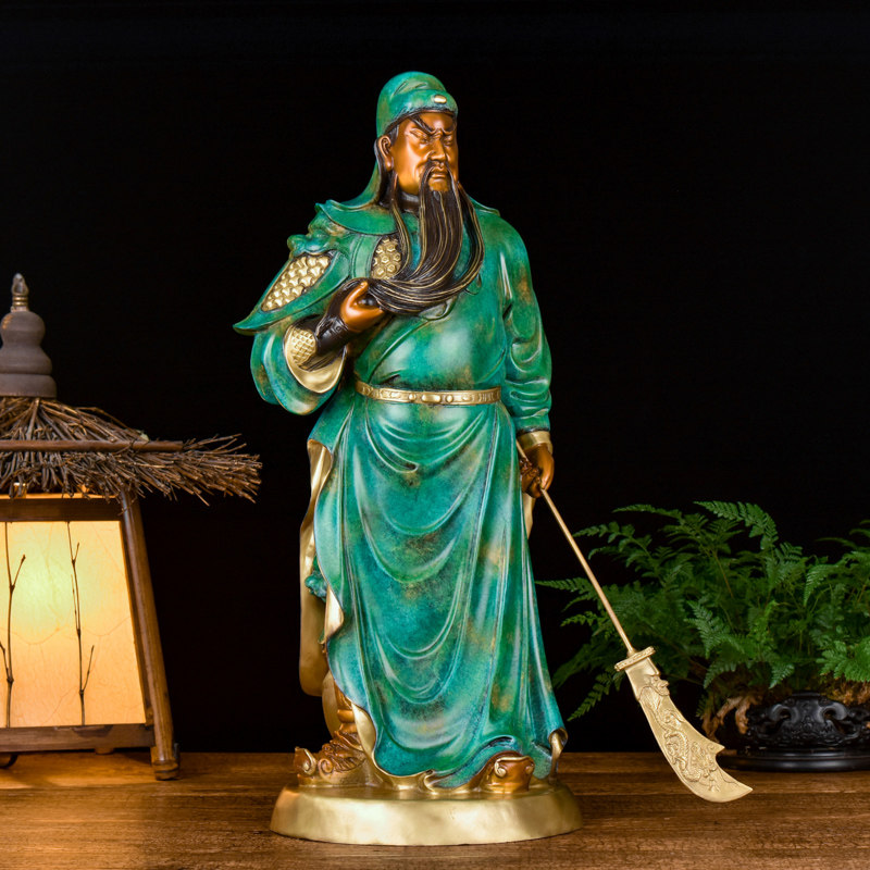 关公果殿供奉神像佛像提刀关羽二爷武财神摆件摆件