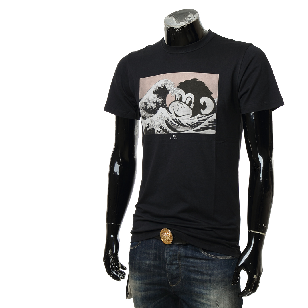 paulsmith保罗史密斯海浪猴子潮牌短袖圆领m2r010rfp2601t恤