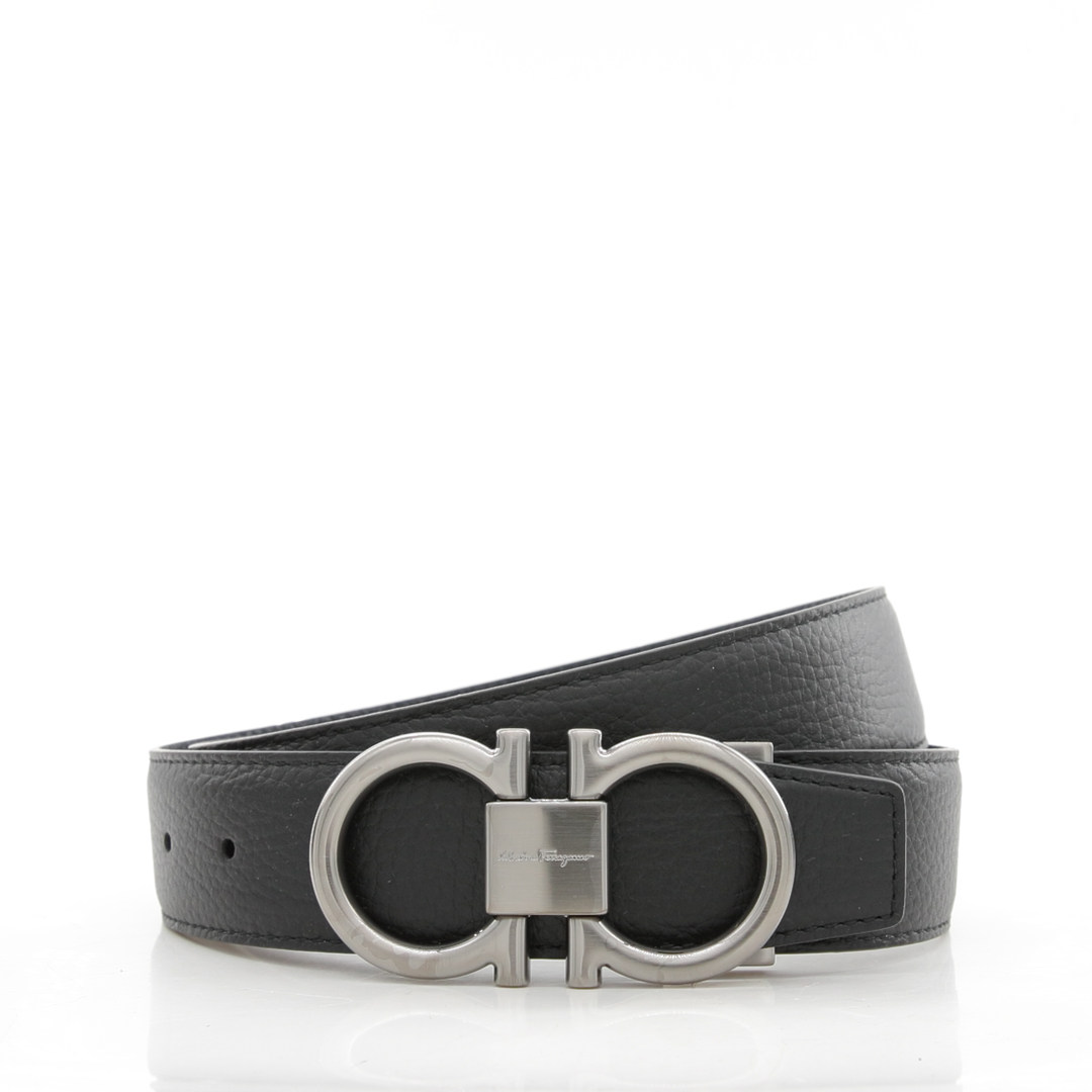 ferragamo 菲拉格慕 男士经典马蹄扣真皮2面用腰带皮带 742688
