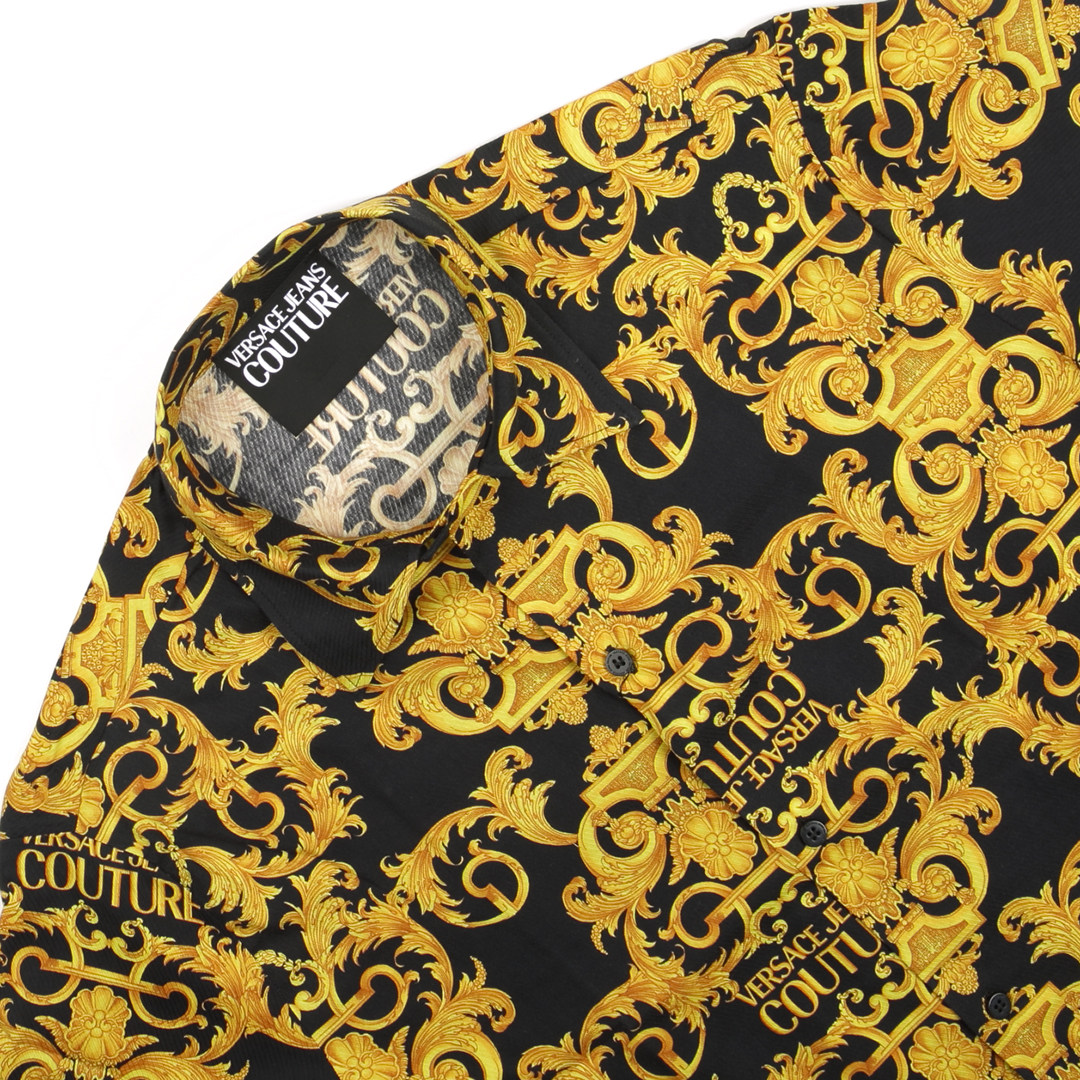 versace范思哲vj土豪宫廷印花男士短袖衬衫b1gwa6b4衬衫