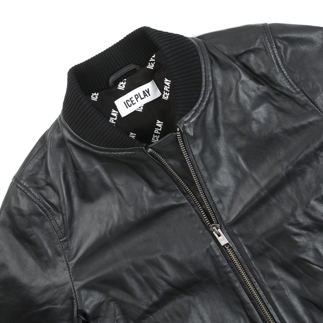 icebergplay 男士 时尚潮流百搭真皮夹克皮衣外套 zo11 6803