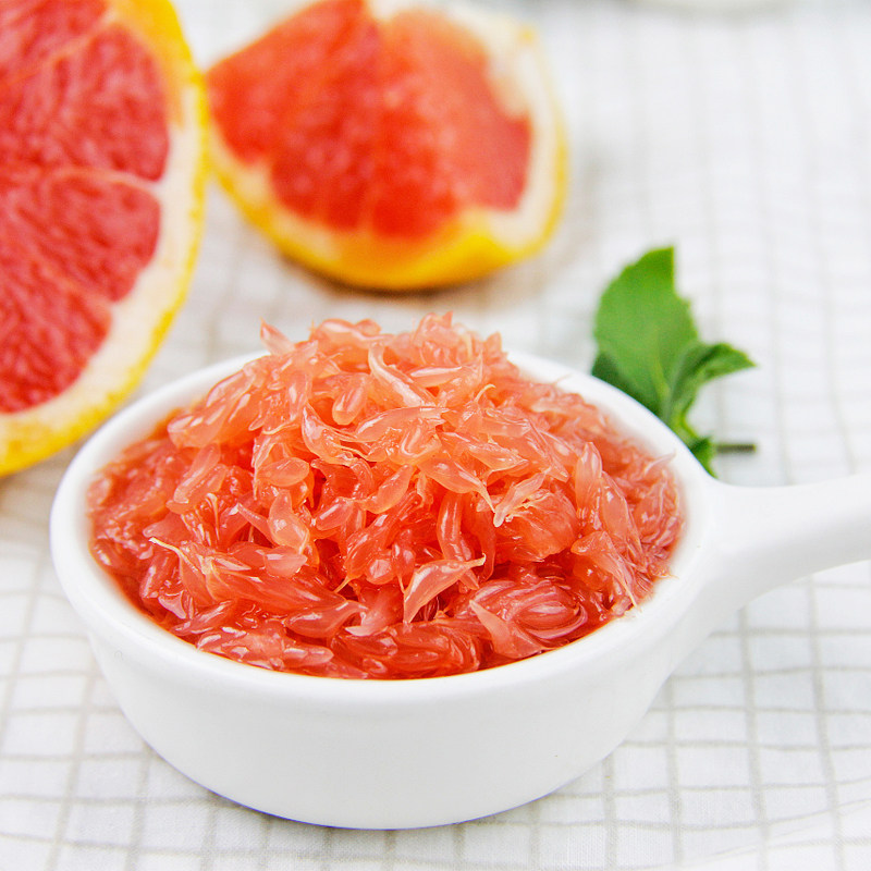 广村红西柚果罐头800g西柚颗粒果酱果肉红柚浓缩果蔬汁