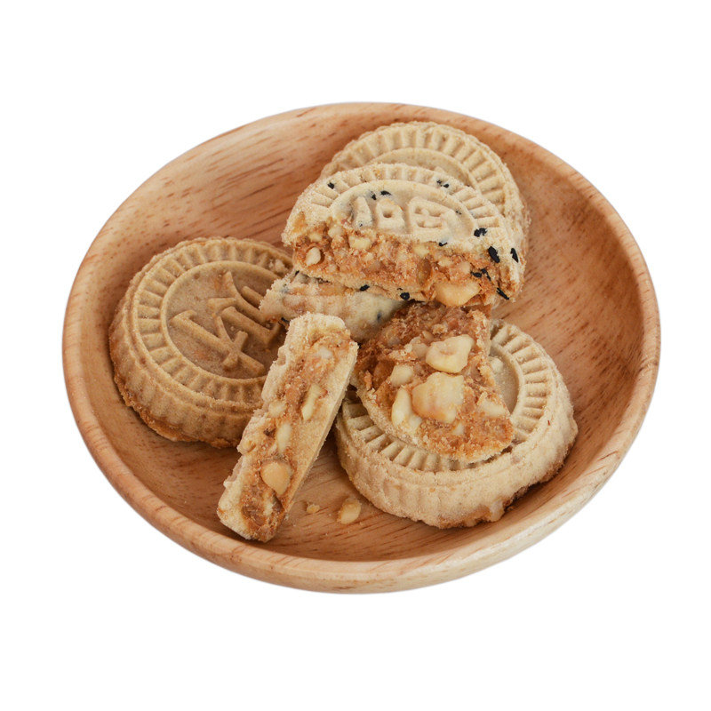 米饼惠州特产龙门炒米广东咸香客家杏仁饼干传统中式糕点