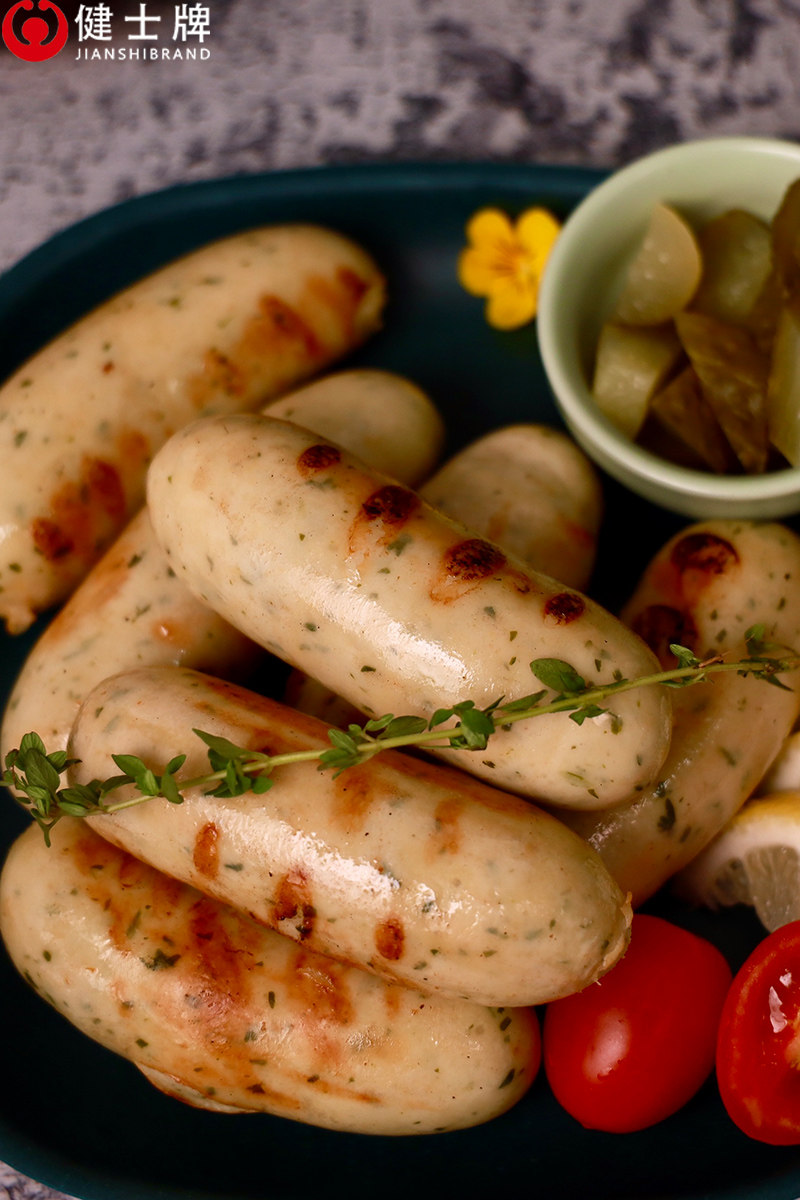 健士牌德国香肠德式香葱油煎早餐肠经典烤肠肠手工肠2斤装