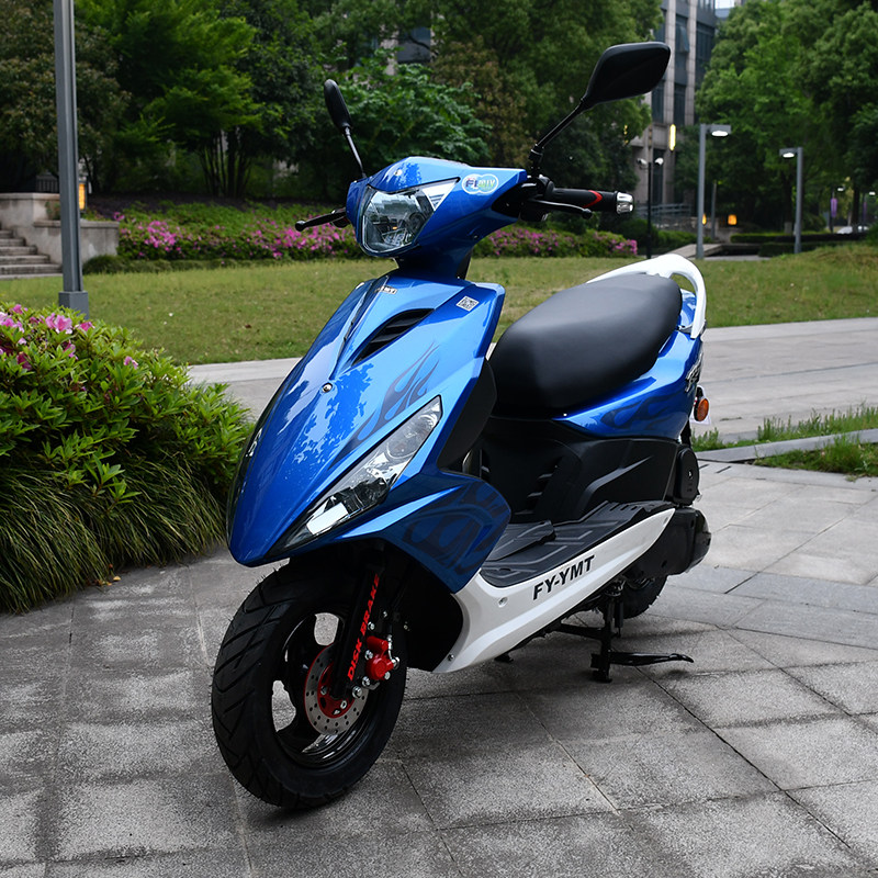 雅马哈飞鹰踏板车鬼火摩托摩托车车花rs100巧格福喜摩托车整车