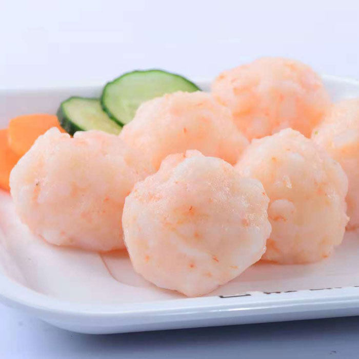 新鲜海鲜青虾虾仁国联龙霸手打火锅纯虾虾丸虾类制品