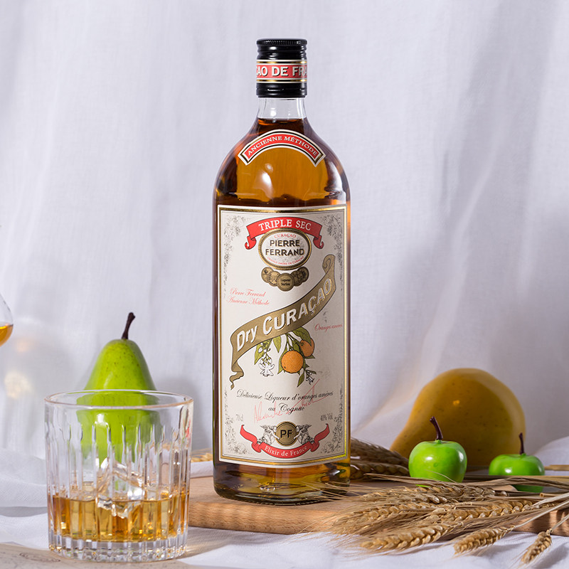 法国原装进口皮埃尔费朗库拉索酒 ferrand dry curacao 瓶装洋酒