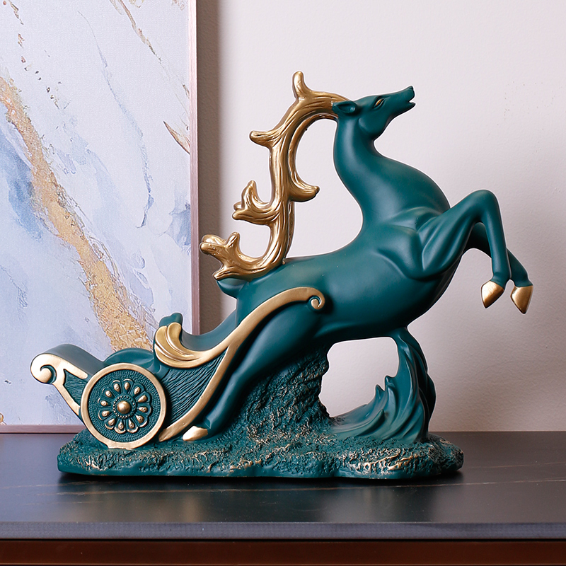 麋鹿红酒架葡萄酒架创意轻奢摆件欧式客厅餐边柜酒柜装饰品工艺品