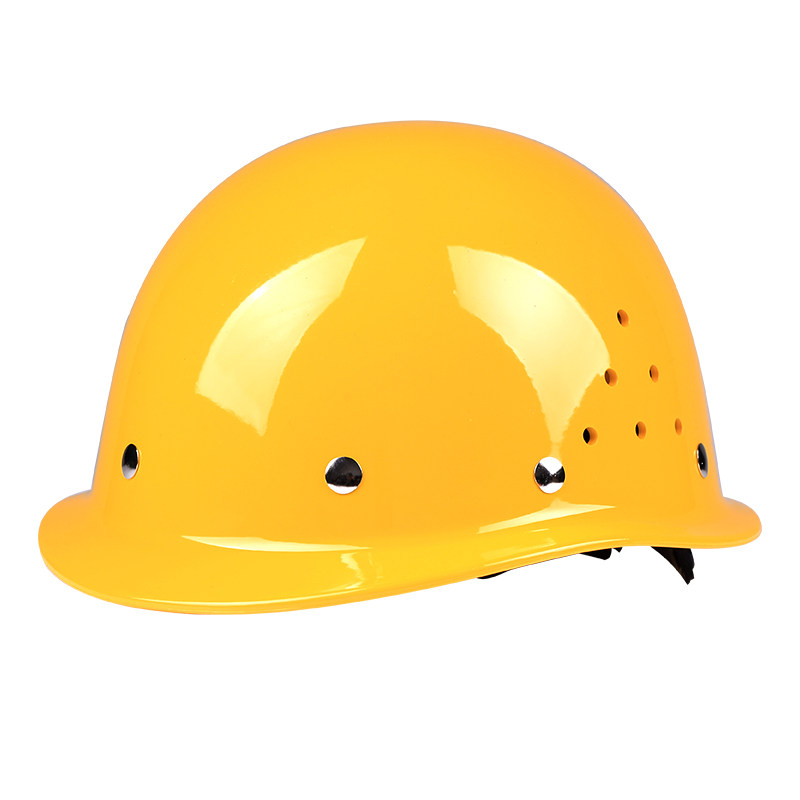 玻璃钢安全帽工地施工加厚透气建筑工程防砸头盔领导监理定制头帽