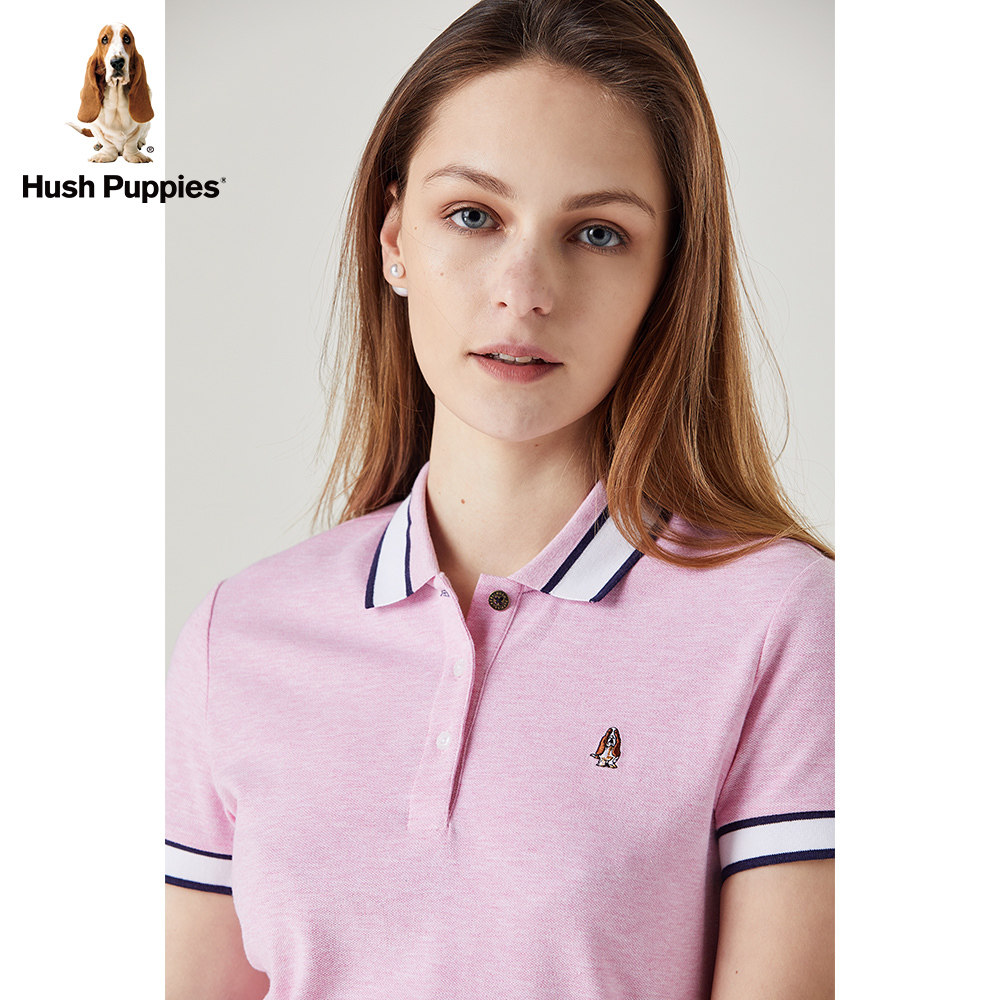 hush puppies暇步士女装2019夏新款撞色拼接收腰连衣裙|hz-19301d