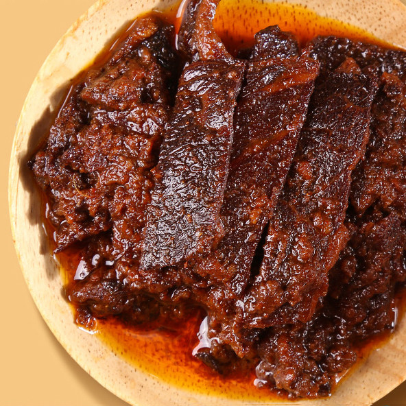 吴常昌玉林牛巴100gx4罐装牛肉干熟零食休闲牛肉粒广西特产小吃