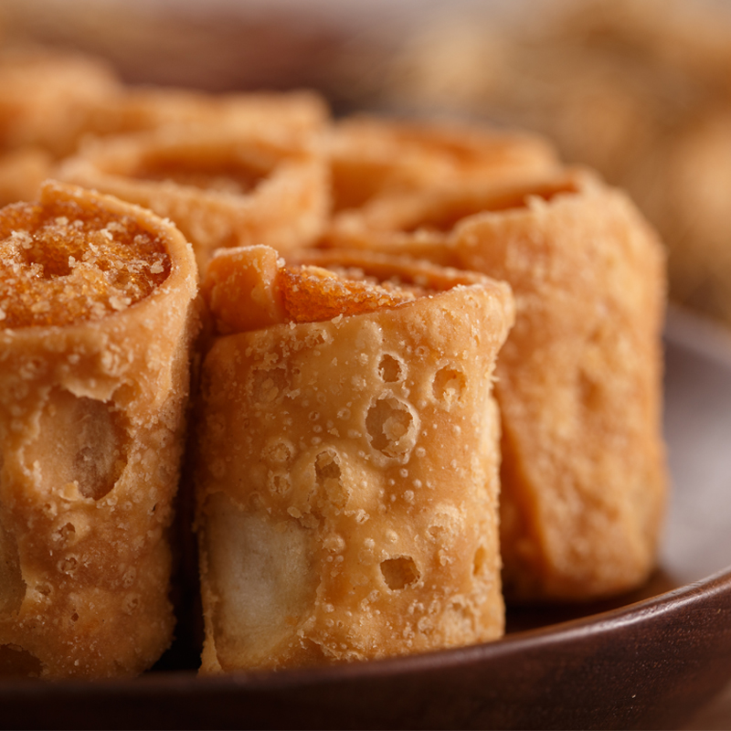 老潮广东特产潮汕经典小时候零食圆圈黄金春卷传统中式糕点