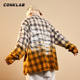 CONKLAB Wang Yibo The same tide brand gradient plaid shirt male ins loose couple long-sleeved shirt jacket spring CONKLAB Wang Yibo The same tide brand gradient plaid shirt male ins loose couple long-sleeved shirt jacket spring