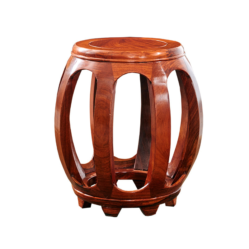 实木鞋凳凳换古筝绣墩墩子圆凳新中式花梨木鼓鼓墩