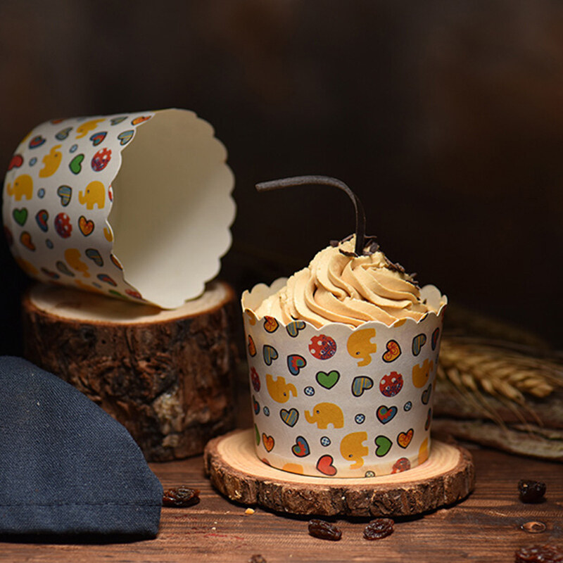 蛋糕纸杯耐高温烘焙烤箱小号马芬杯
