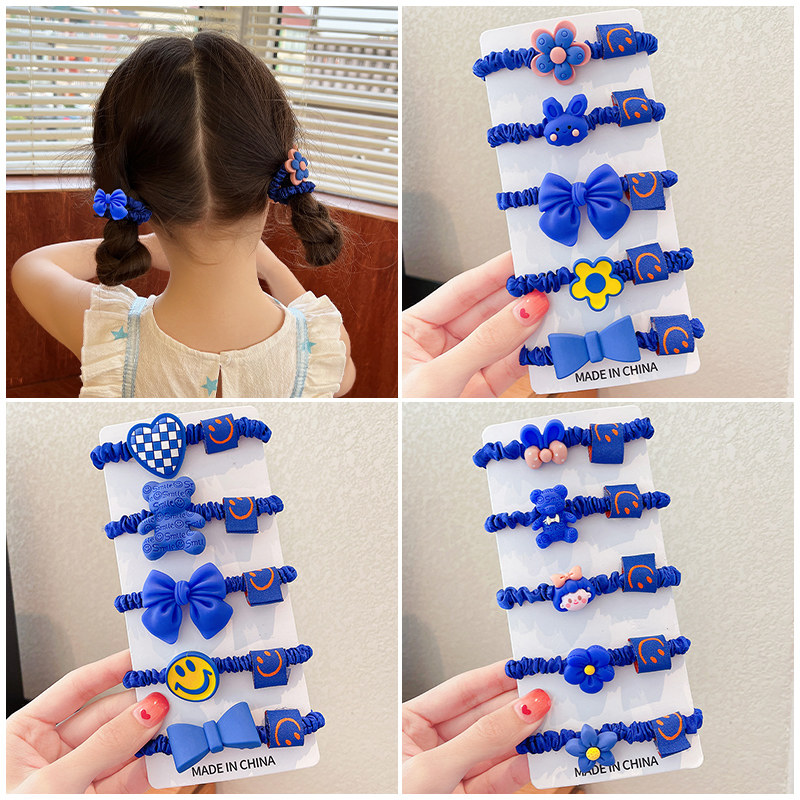 克莱因儿童卡通头绳宝宝扎头不伤发皮筋女童弹性发饰