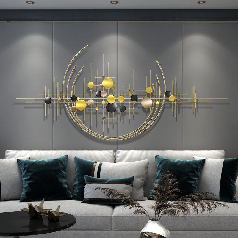 轻奢壁饰金属墙饰沙发背景墙装饰品挂件现代卧室壁饰