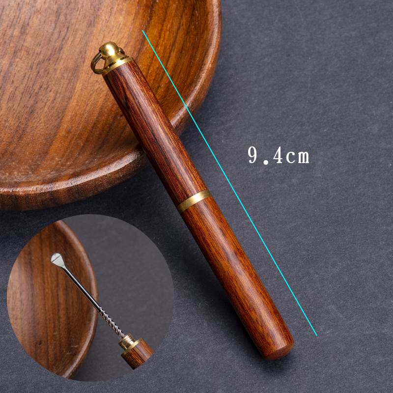 黄铜挖耳勺双头老式耳扒钥匙圈掏耳朵工具金属牙签剔牙单个