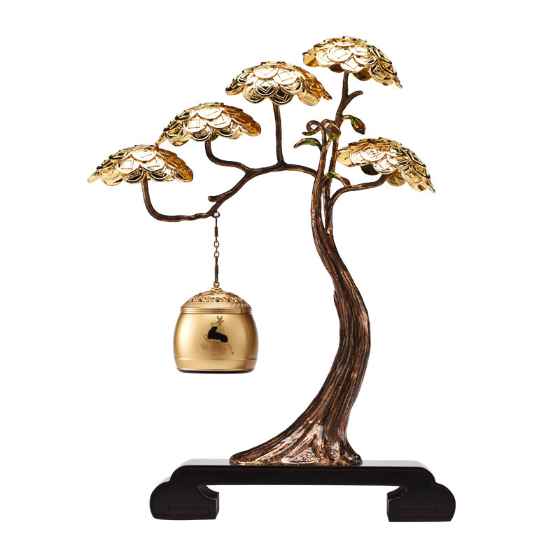 纯铜吊式香炉家用室内熏香摇钱树音乐檀香盘香香薰炉