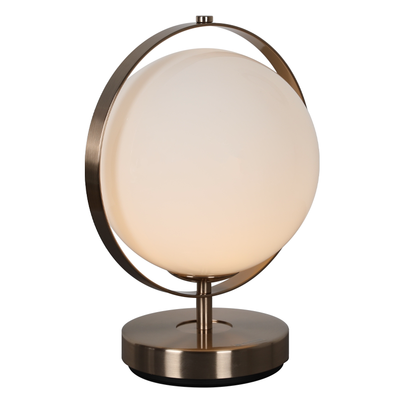 松伟现代简约球台玻璃圆形ins书房led头灯床头装饰台灯
