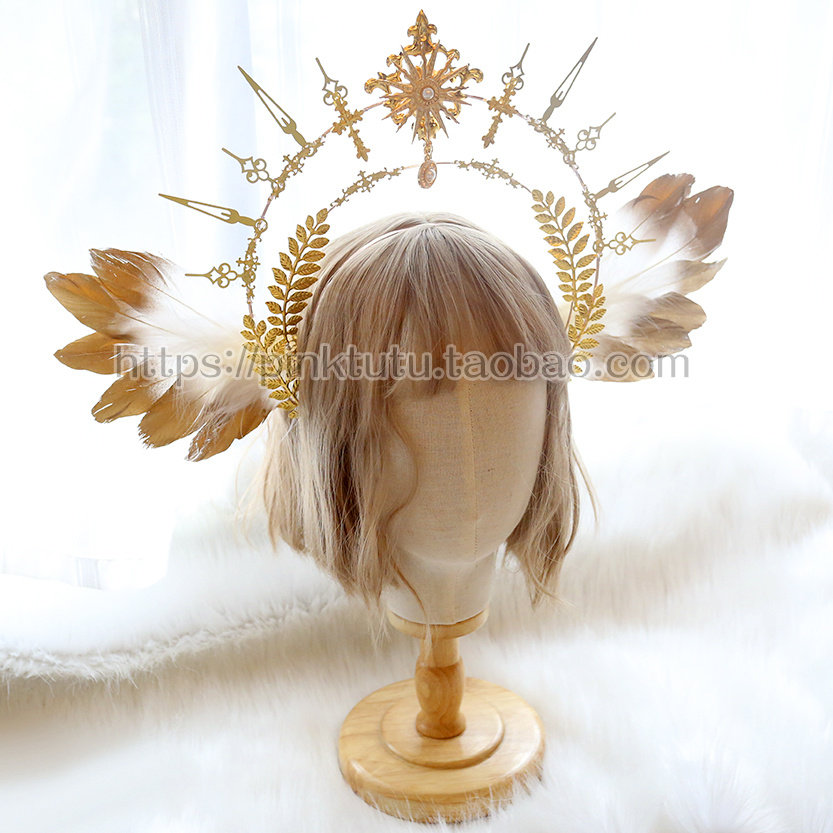 天使光环头饰头箍圣母古代头冠古风宫廷汉服发饰