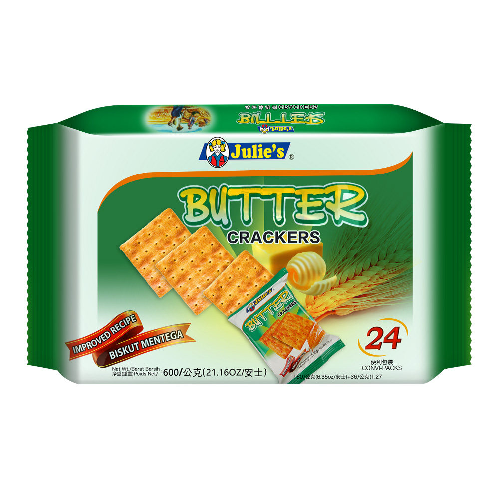 直营马来西亚julies茱蒂丝奶油苏打饼干600g进口咸味苏打饼干