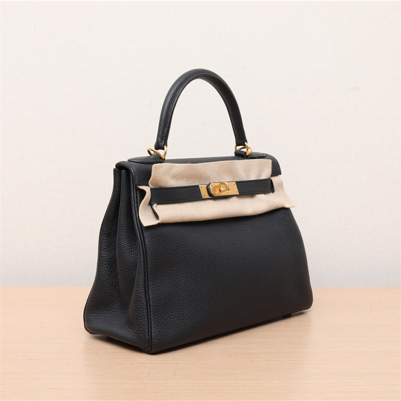 刻金togo黑色kelly单肩自营女包爱马仕hermes中古通用款女包