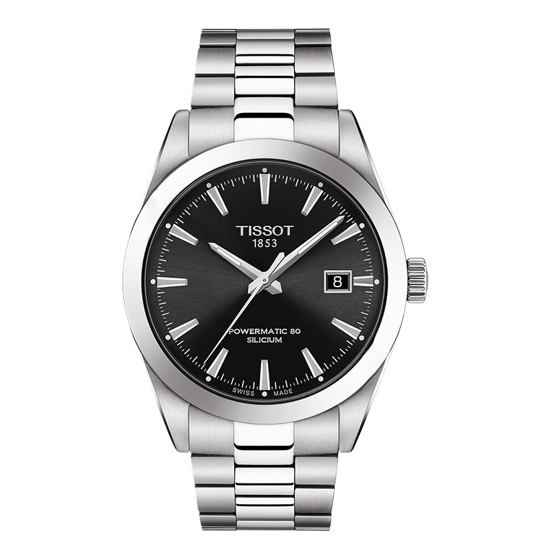直营天梭tissot风度系列男士自动自动机机械表t1274071105100瑞士腕表