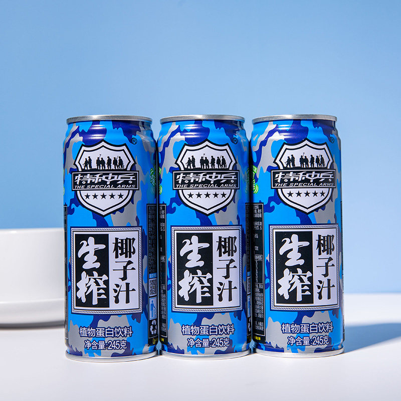 椰汁整箱特种兵245ml24瓶天然鲜榨无添加饮料包装果味