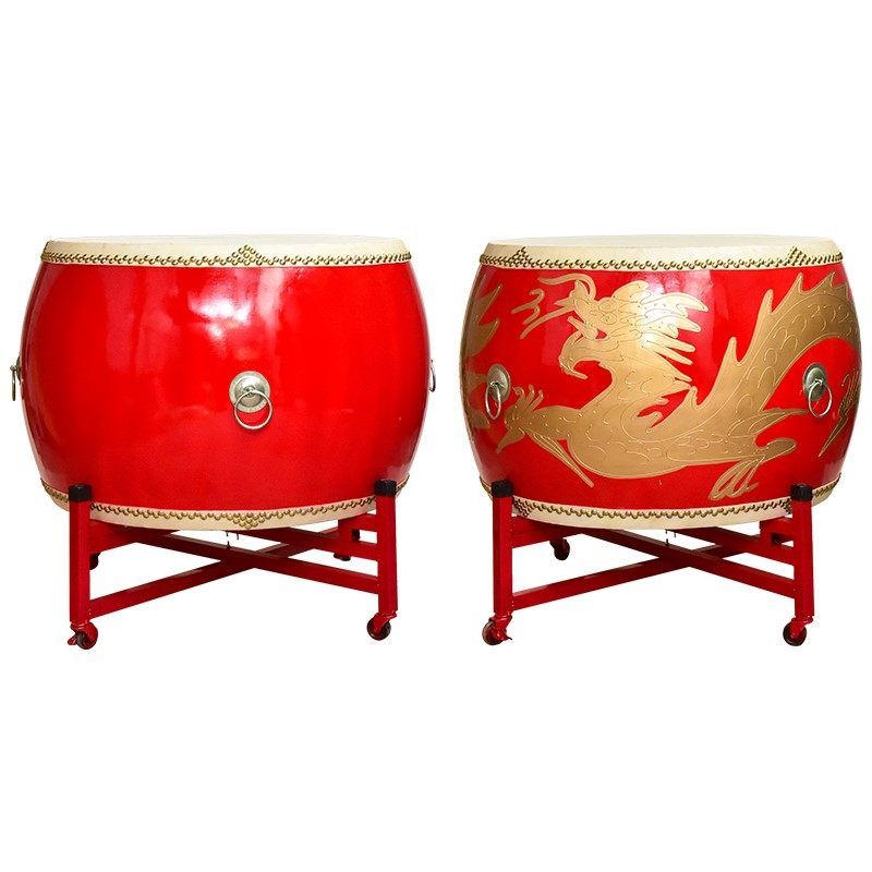 大鼓牛皮鼓龙中国红鼓舞狮成人儿童演出战鼓战鼓