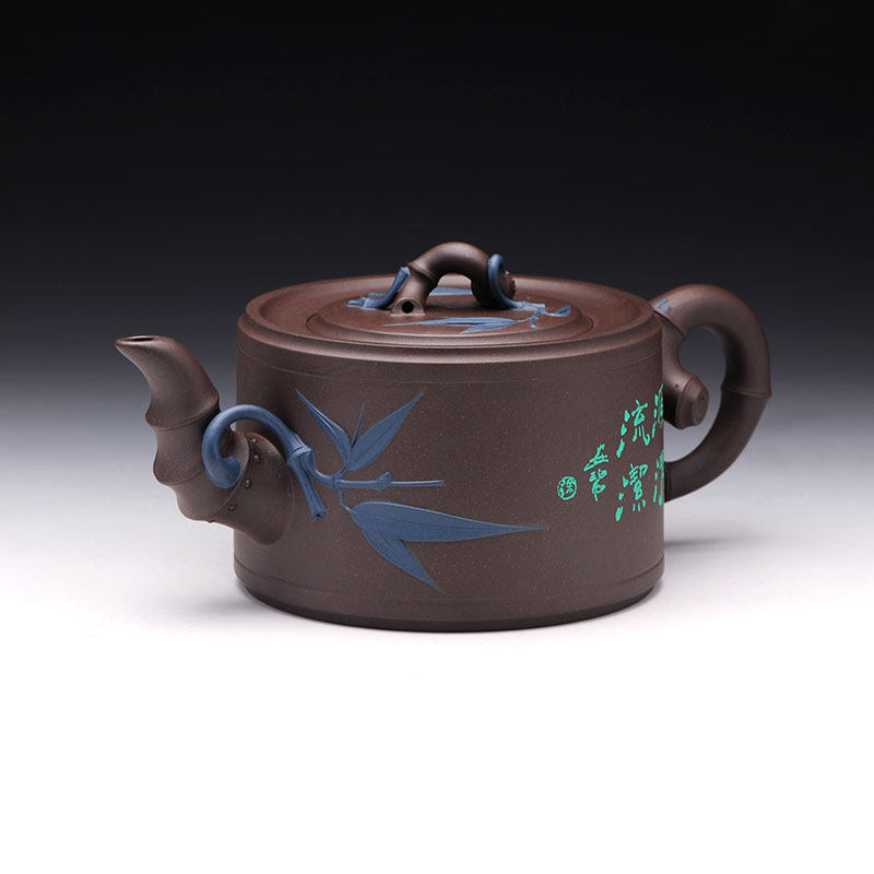 壶天福地徐安碧原矿紫泥紫砂壶宜兴名家手工茶壶收藏茶壶