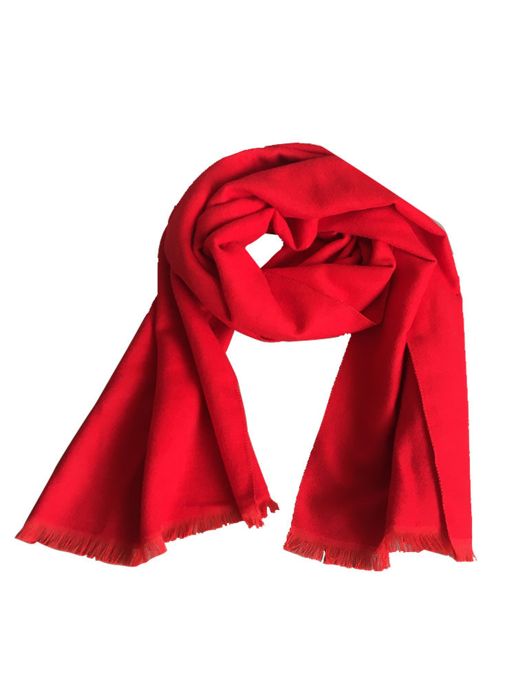 年会红围巾定制logo图案刺绣中国红同学聚会男女公司活动开业礼品