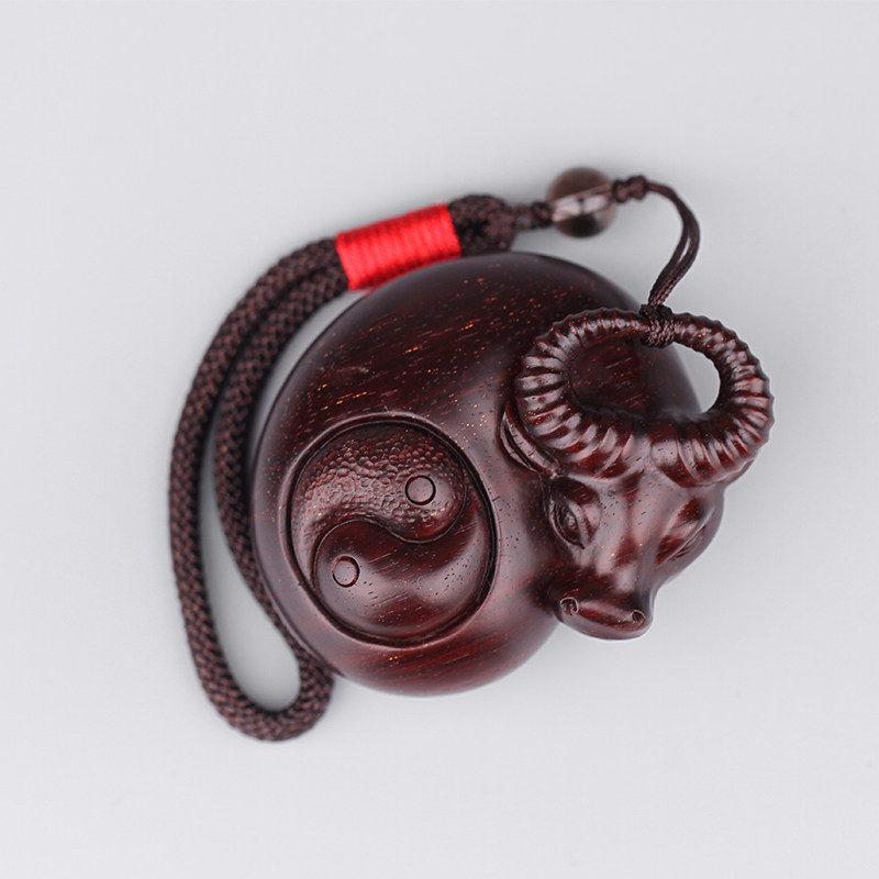 手把把玩絮旧印度小叶叶紫檀木扭转乾坤男士随身木雕