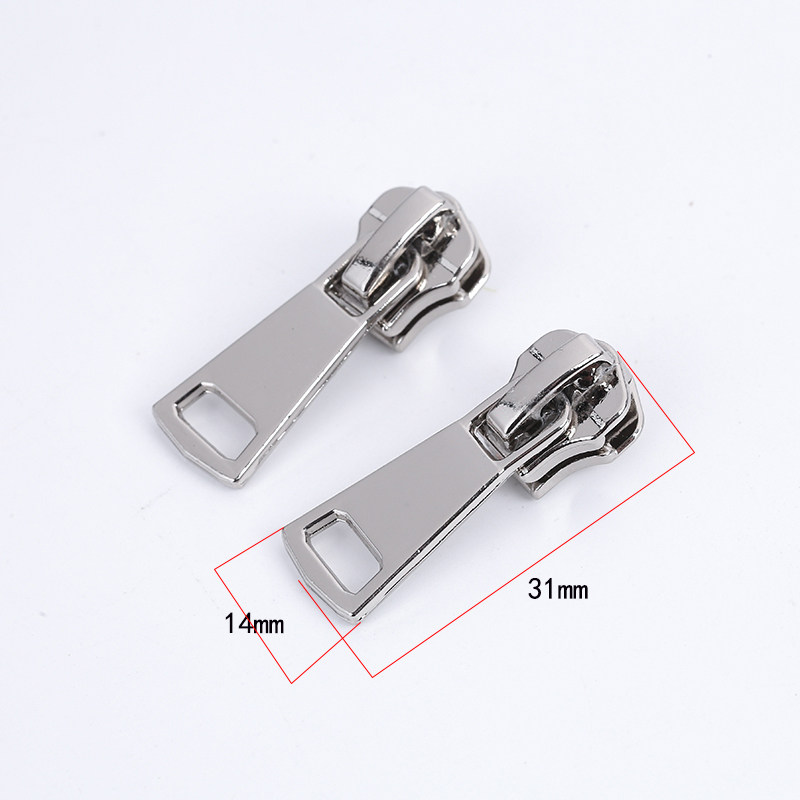 优质7号拉链金属铁齿衣服外套皮夹克银色双面拉链