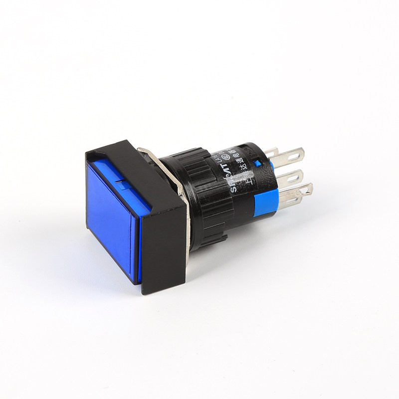 点动按钮电源启动开关la16j-11d带灯纯色按钮